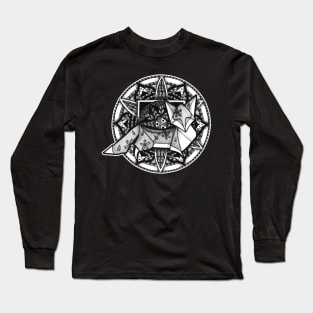 Origami Fox Mandala Long Sleeve T-Shirt